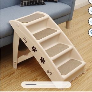 BRAND NEW PET STAIRS. Lightweight, durable, folds for storage, weight cap 100lbs
